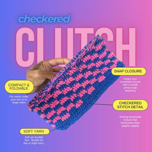 Checkered Clutch – Hooked with Byron